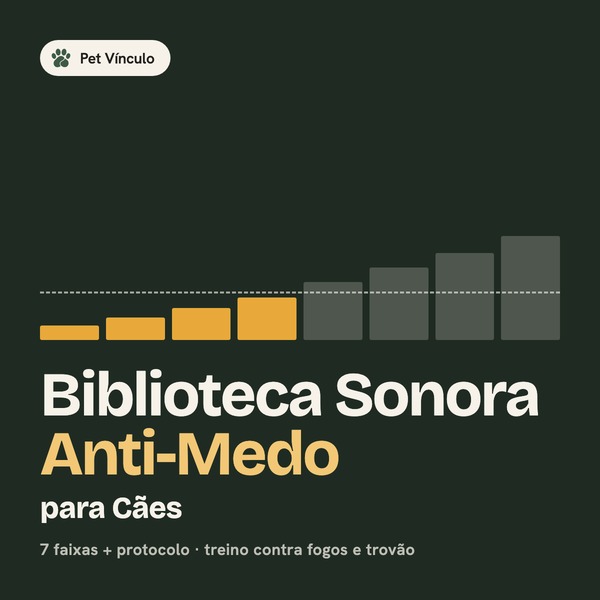Apresentação da Biblioteca Sonora Anti-Medo para Cães.